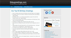 Desktop Screenshot of bdaygreetings.com